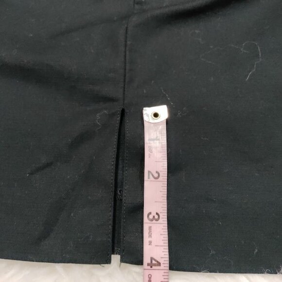 Ellen Tracy Classic Black Mini Skirt 10 Cotton Women's - Picture 9 of 9